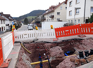 Bauarbeiten in der Löwenstraße