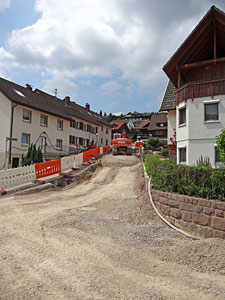 Bauarbeiten in der Löwenstraße