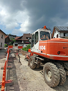 Bauarbeiten in der Löwenstraße