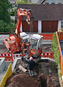 Bauarbeiten in der Löwenstraße
