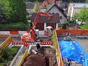 Bauarbeiten in der Löwenstraße