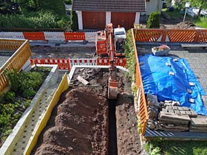 Bauarbeiten in der Löwenstraße