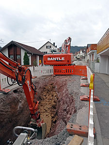 Bauarbeiten in der Löwenstraße