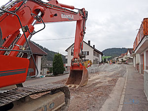 Bauarbeiten in der Löwenstraße