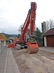 Bauarbeiten in der Löwenstraße