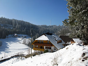 Winter im Dobel, Schwarzenbach, Windkapf und Oehle