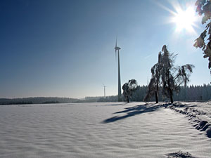Winter im Dobel, Schwarzenbach, Windkapf und Oehle