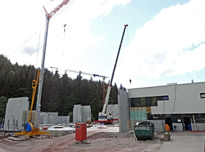 Baustelle bei Bruker Gnter