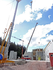 Baustelle bei Bruker Gnter