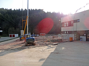 Baustelle bei Bruker Gnter