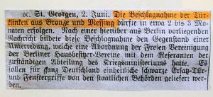 Heimathaus Ausstellung Erster Weltkrieg