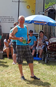 Waldfest Unterschiltach - Heuwagen aufbauen