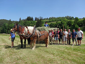 Waldfest Unterschiltach - Heuwagen laden
