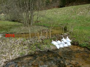 Eichbach Mander durchgebrochen