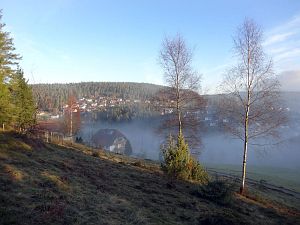 Tennenbronn im Nebel