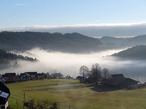Tennenbronn im Nebel