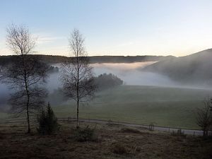 Tennenbronn im Nebel