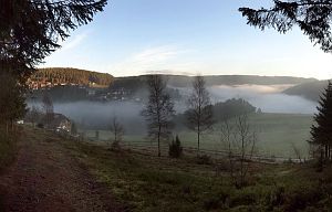 Tennenbronn im Nebel