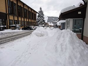 Starker Schneefall in Tennenbronn
