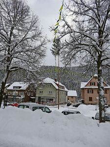 Starker Schneefall in Tennenbronn