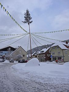 Starker Schneefall in Tennenbronn