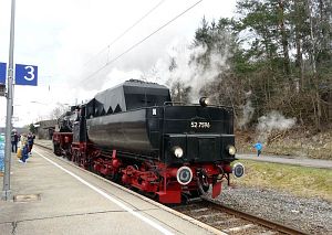 Dampfzug auf der Schwarzwaldbahn
