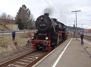 Dampfzug auf der Schwarzwaldbahn