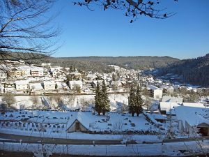 Winter an Neujahr in Tennenbronn