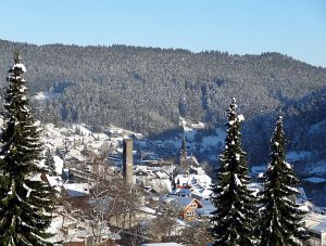 Winter an Neujahr in Tennenbronn