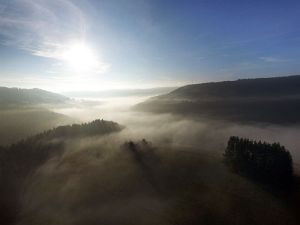 Herbst aus der Luft Tennenbronn
