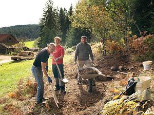 Bau des Genieerpfades Auerhahnweg