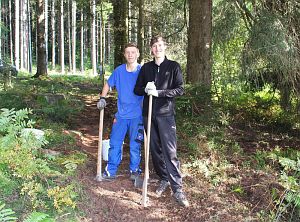 Bau des Genieerpfades Auerhahnweg