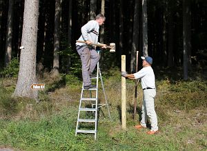Bau des Genieerpfades Auerhahnweg