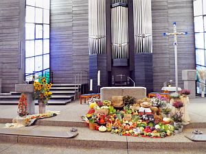 Erntedankaltar katholische Kirche