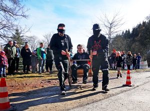 Fassdaubenrennen Narrenzunft Erzknappen