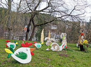 Osterhasen in Tennenbronn