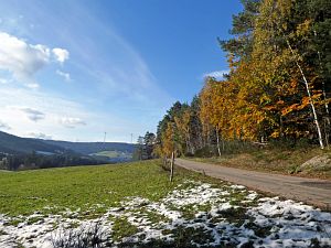 Herbst mit Schnee