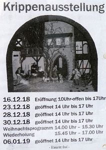 Krippenausstellung im Heimathaus