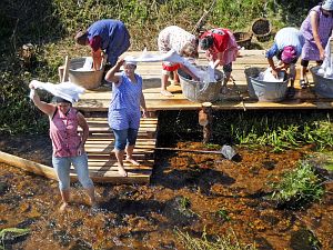 Waschweiber beim WLS Waldfest