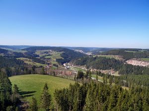 Luftaufnahmen im Vorfrhling in Tennenbronn