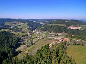 Luftaufnahmen im Vorfrhling in Tennenbronn
