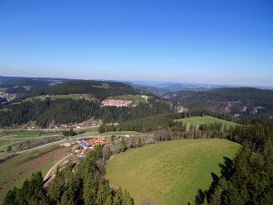 Luftaufnahmen im Vorfrhling in Tennenbronn