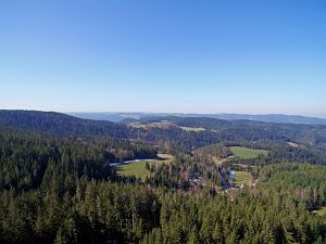 Luftaufnahmen im Vorfrhling in Tennenbronn