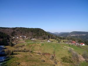 Luftaufnahmen im Vorfrhling in Tennenbronn