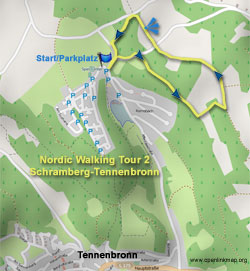 Karte Mittelbergrunde Karte Tour1