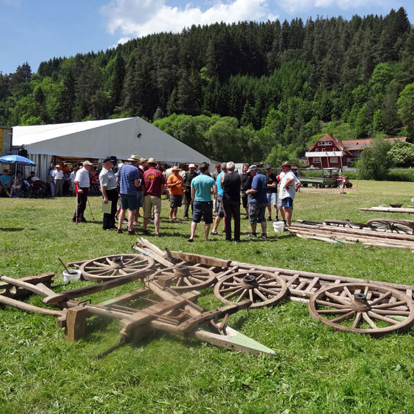 Leiterwagen aufbauen