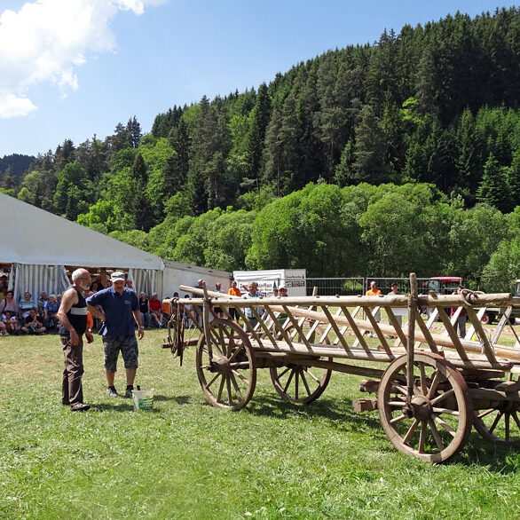 Leiterwagen aufbauen