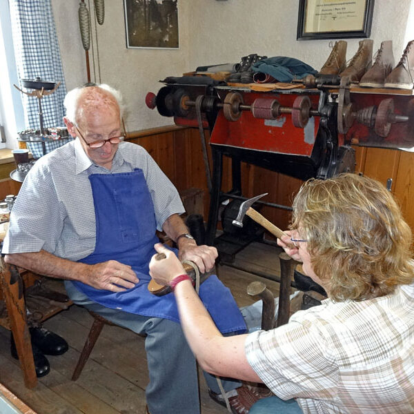Schuhmacherwerkstatt im Heimathaus