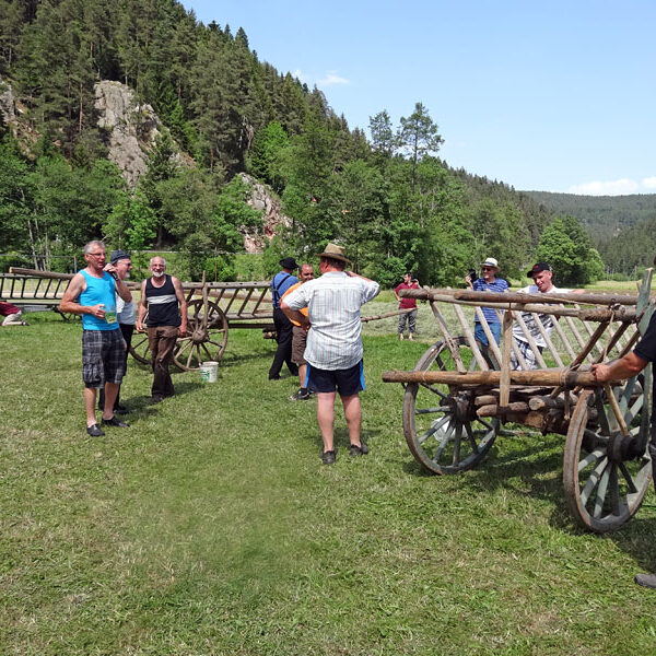 Leiterwagen aufbauen
