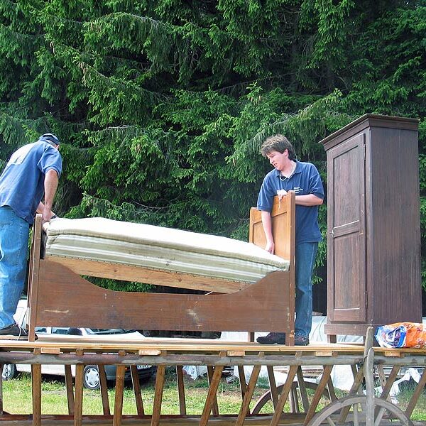 Der Brautwagen bei einer Hochzeit